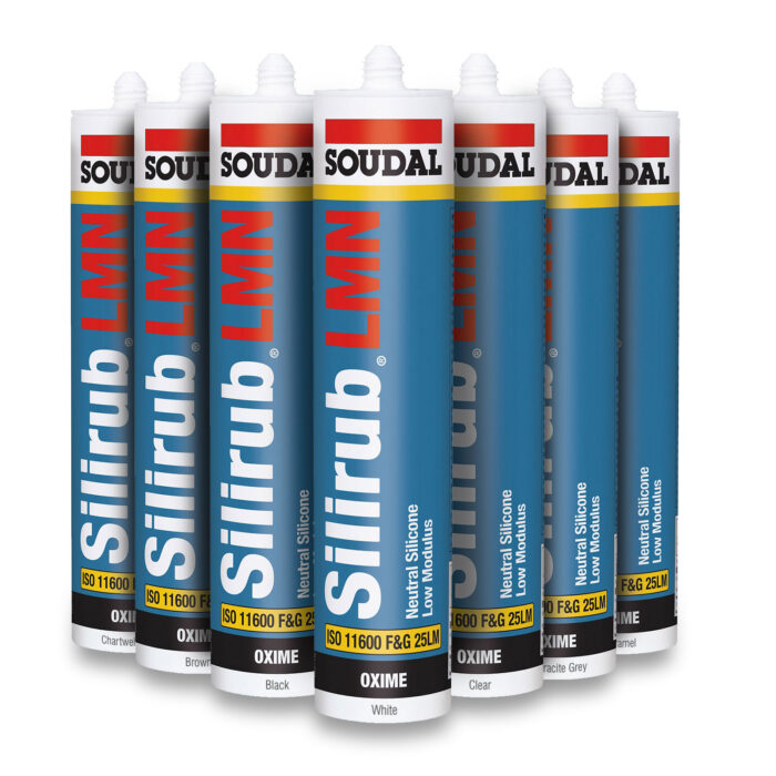 Soudal Silirub LMN Low Modulus Neutral Cure 300ml Brilliant White