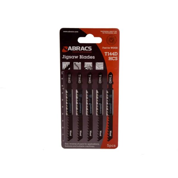 Abracs T144D Jigsaw Blades for Wood (5 Pack)