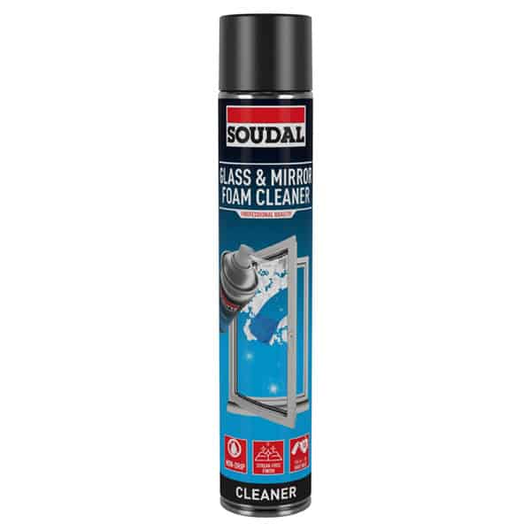 Can of Soudal Glass and Mirror Foam Cleaner