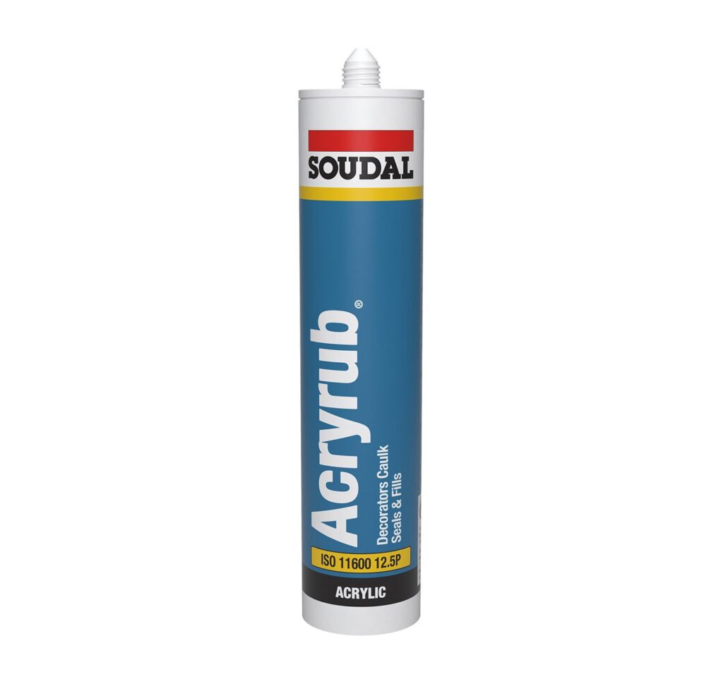 Soudal Acryrub Sealant & Filler Extra White 310ml - KEAN