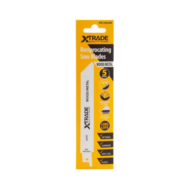 KEAN XTRADE S922HF Flexible for Wood & Metal Reciprocating Saw Blades (Pack of 5)