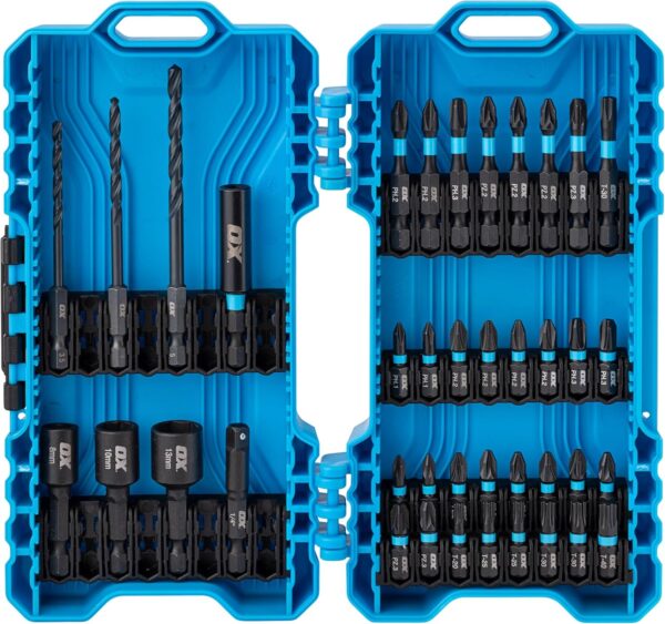 OX Pro Impact Drill & Drive Accessory Set – 40 Piece - Image 2