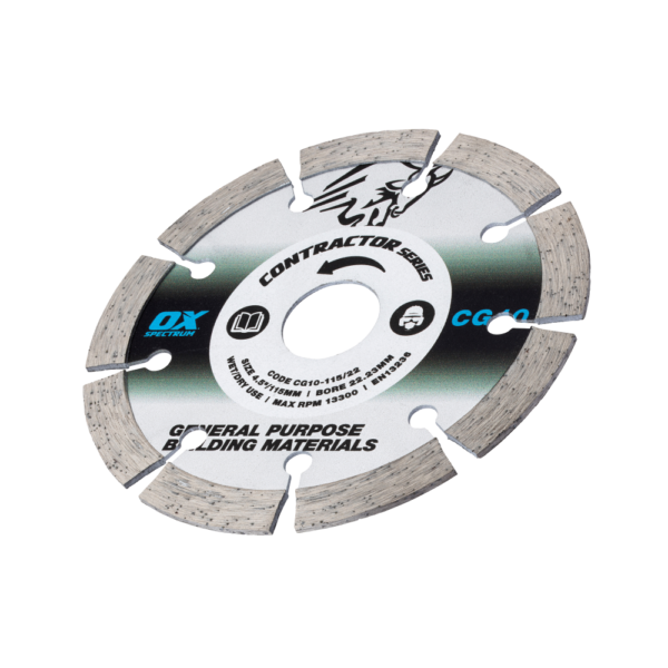 OX Pro Contractor Diamond Blade 10mm - General Purpose - 115/22.23mm